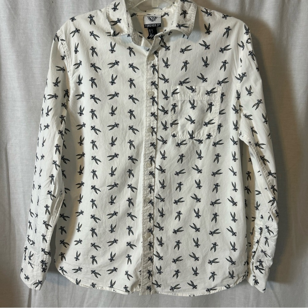 Size Small Bugs Bunny button down dress shirt